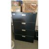 Image 1 : HON BLACK METAL 4 DRAWER LATERAL FILE CABINET