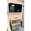 Image 1 : TCL 50S425-CA 50" 4K SMART LED ROKU TELEVISION WITH WALL MOUNT & 2 LIGHT WOOD CABINETS