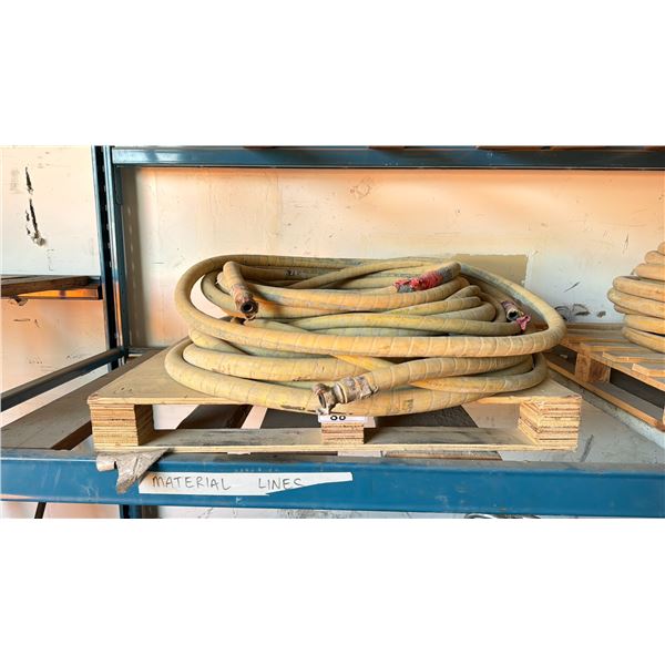 PALLET OF ASSORTED HEAVY DUTY INDUSTRIAL AIR HOSE