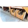 Image 1 : SHELF OF LARGE INDUSTRIAL HOSE LOCKING C-CLAMPS & HEAVY DUTY PIPING PARTS