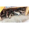 Image 3 : SHELF OF LARGE INDUSTRIAL HOSE LOCKING C-CLAMPS & HEAVY DUTY PIPING PARTS
