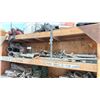 Image 1 : SHELF OF LARGE INDUSTRIAL HOSE LOCKING C-CLAMPS & HEAVY DUTY PIPING PARTS