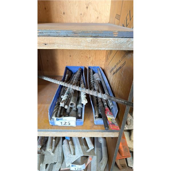 ASSORTED HEAVY DUTY INDUSTRIAL DRILL BITS