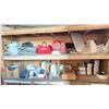 Image 4 : WOODEN CABINET OF ASSORTED SAFETY/PPE ITEMS INCLUDING HARDHATS, FIRST AID KITS, MASKS, SAFETY