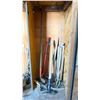 Image 1 : 2 HEAVY DUTY PICK AXES, MIXING ATTACHMENT, SLEDGE HAMMER, 3 COKE TROWELS & MORE