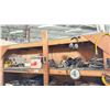Image 2 : 4 TIER HEAVY DUTY WOODEN RACKING SYSTEM WITH ASSORTED HARDWARE, SHRINK WRAP, SLEDGE HAMMERS &
