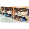Image 4 : 4 TIER HEAVY DUTY WOODEN RACKING SYSTEM WITH ASSORTED HARDWARE, SHRINK WRAP, SLEDGE HAMMERS &