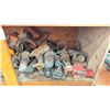 Image 3 : 3 TIER WOODEN CABINET OF ASSORTED ELECTRIC AND CORDLESS POWER TOOLS *CABINET INCLUDED*