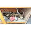Image 4 : 3 TIER WOODEN CABINET OF ASSORTED ELECTRIC AND CORDLESS POWER TOOLS *CABINET INCLUDED*