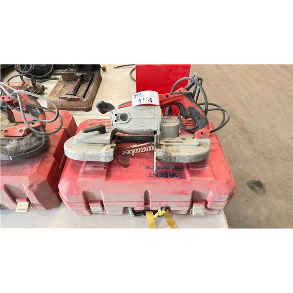 MILWAUKEE PORTABLE ELECTRIC BAND SAW IN HARD TRANSPORT CASE