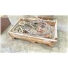 Image 1 : WOODEN CRATE OF VARIOUS BRAIDED STEEL CABLE LIFT LINES