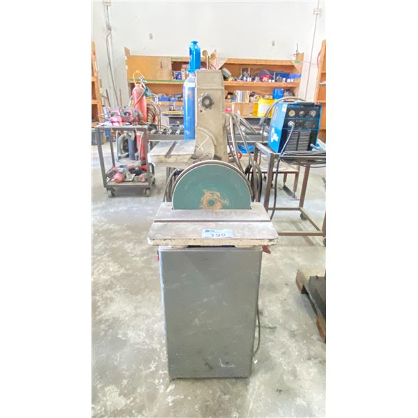 COMBINATION INDUSTRIAL DISC & VERTICAL SANDER