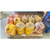 Image 1 : PALLET OF GAS & DIESEL JERRY CANS AND 3 JUSTRITE METAL SAFETY CANS