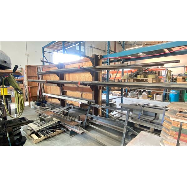 LARGE GROUP OF STEEL  - ROUND STOCK/FLAT BAR