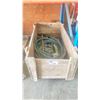 Image 1 : WOODEN CRATE OF ASSORTED HOSE/CLAMPS AND MISCELLANEOUS PARTS
