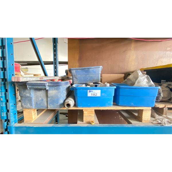 PALLET OF ASSORTED COMMERCIAL AIR LINE ATTACHMENTS/CLAMPS/CONNECTORS AND MORE
