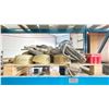 Image 1 : PALLET OF INDUSTRIAL RATCHET TIE-DOWNS/SAFETY LINE ROPE AND SCAFFOLDING WHEELS