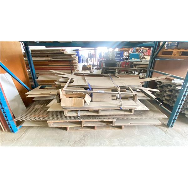 PALLET OF ASSORTED METAL FABRICATING MATERIAL
