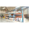 Image 1 : 3 BAYS OF BLUE INDUSTRIAL PALLET RACKING - 4 UPRIGHTS/16 SIDE RAILS
