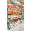 Image 3 : 2 BAYS OF BLUE AND 0RANGE INDUSTRIAL PALLET RACKING W/MESH DECK - 3 UPRIGHTS/12 SIDE RAILS