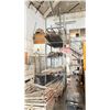 Image 1 : GREY METAL 5 SECTION STACKING MATERIAL STORAGE RACK SYSTEM - * ITEMS ON RACK NOT INCLUDED*