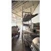 Image 2 : GREY METAL 5 SECTION STACKING MATERIAL STORAGE RACK SYSTEM - * ITEMS ON RACK NOT INCLUDED*