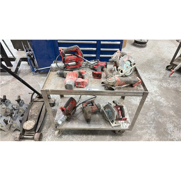 GROUP OF (8) MILWAUKEE CORDLESS POWER TOOLS **NO CHARGER, NO BATTERIES** COMES