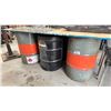 Image 1 : GROUP OF 6 EMPTY 50 GALLON METAL BARRELS