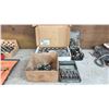 Image 1 : BOX OF NEW DRILL CHUCKS AND ASSORTED DRILL BITS