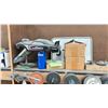 Image 4 : 2 RED METAL STORAGE ORGANIZERS FULL OF NEW NUTS/BOLTS/HARDWARE AND ABOVE SHELF OF