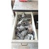 Image 15 : WORK BENCH W/BACKBOARD AND 5 CABINETS WITH ASSORTED MISCELLANEOUS ITEMS INCLUDED