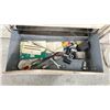Image 7 : WORK BENCH W/BACKBOARD AND 5 CABINETS WITH ASSORTED MISCELLANEOUS ITEMS INCLUDED