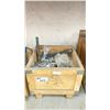 Image 1 : WOODEN CRATE OF ASSORTED AIR SHUT OFF VALVES, HARDWARE AND FASTENERS
