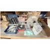 Image 4 : SHELF OF ASSORTED SHOP ITEMS INCLUDING INDUSTRIAL DRILL BITS AND ELECTRICAL PARTS/WIRES
