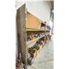 Image 2 : CUSTOM WOODEN SHELVING UNIT (194"W 24"D 96"H) *CONTENTS NOT INCLUDED* *LAST DAY PICK UP*