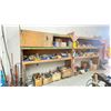 Image 3 : CUSTOM WOODEN SHELVING UNIT (194"W 24"D 96"H) *CONTENTS NOT INCLUDED* *LAST DAY PICK UP*