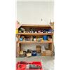 Image 5 : CUSTOM WOODEN SHELVING UNIT (194"W 24"D 96"H) *CONTENTS NOT INCLUDED* *LAST DAY PICK UP*