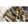 Image 3 : ASSORTMENT OF WORKSHOP GEAR INCLUDING RATCHET STRAPS, JUMPER CABLES, AND A MILWAUKEE
