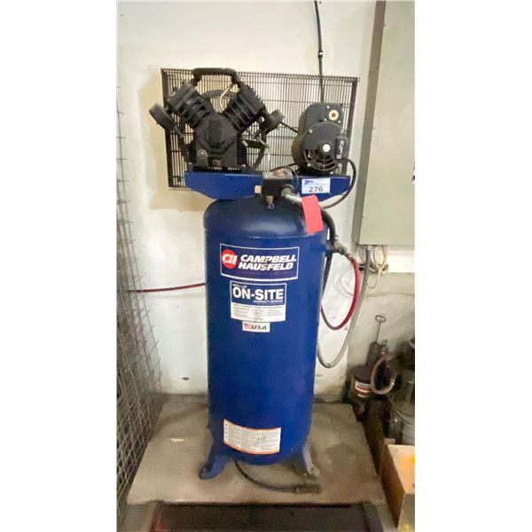 CAMPBELL HAUSFELD VERTICAL AIR COMPRESSOR WITH 5 HP V-TWIN PUMP