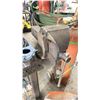 Image 3 : 1/2" THICK TOP STEEL WORK TABLE W/RECORD MECHANICS VISE - APPROX. 8FT ACROSS X 4FT WIDE X 3FT HIGH