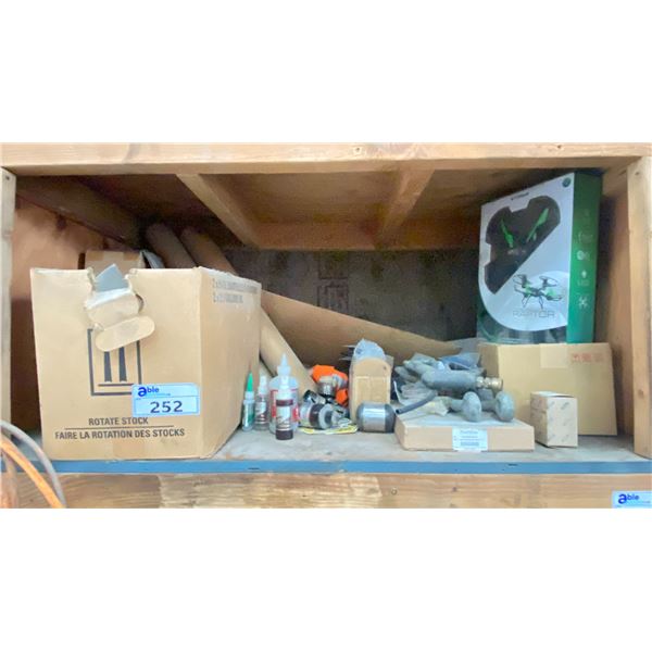 SHELF OF MISCELLANEOUS ITEMS