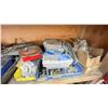 Image 2 : SHELF OF ASSORTED SHOP HARDWARE INCLUDING FASTENERS/FITTINGS, ASSORTED KITS & MORE