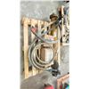 Image 1 : PALLET WITH INDUSTRIAL HEAVY MACHINE HYDRAULIC CYLINDER, HYDRAULIC HOSES