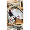 Image 2 : PALLET WITH INDUSTRIAL HEAVY MACHINE HYDRAULIC CYLINDER, HYDRAULIC HOSES