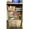 Image 2 : PRO SOURCE 2 DOOR METAL STORAGE CABINET WITH CONTENTS (36"W 18"D 65.5"H)