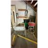Image 2 : VINTAGE METAL PEDIGREE PRAM, CHICKEN WIRE, PLASTIC TOTES, A MULTIQUIP BAR STOOL &