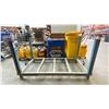 Image 1 : BLUE METAL MATERIAL STORAGE RACK - APPROX. 72" ACROSS X 40" WIDE X 40" HIGH