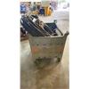 Image 2 : INDUSTRIAL METAL LIFT TOTE WITH ASSORTED ELECTRICAL WIRE AND EXTENSION CORDS