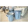 Image 1 : APPROX. 6 GREY GARBAGE CANS