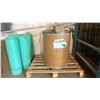 Image 2 : 1 BARREL OF ULINE GREEN SWEEP SWEEPING COMPOUND, AEROPLEAT AIR FILTERS, 8" PVC PIPE PIECES & MORE
